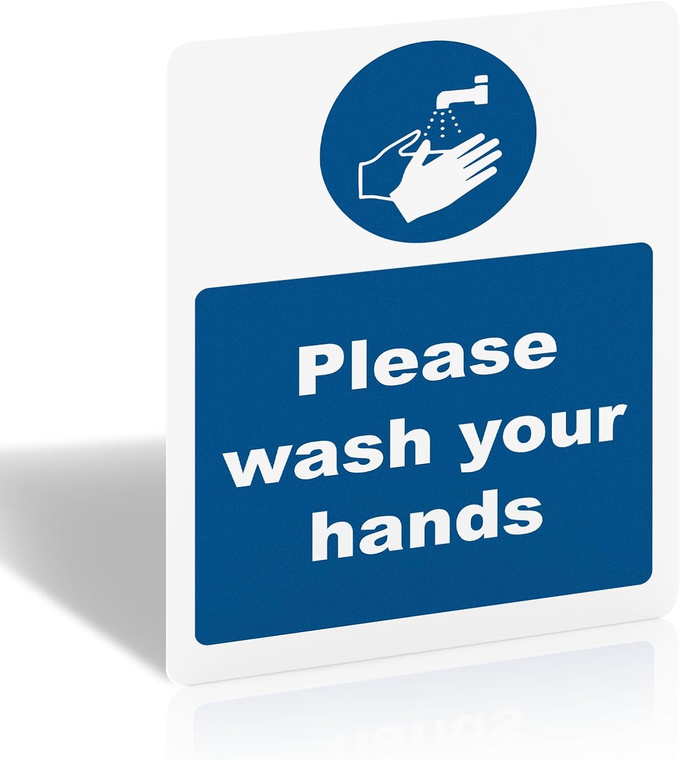 Please Wash Your Hands Sign, 1pc, 200x150mm Self-Adhesive Vinyl Sticker — image 1